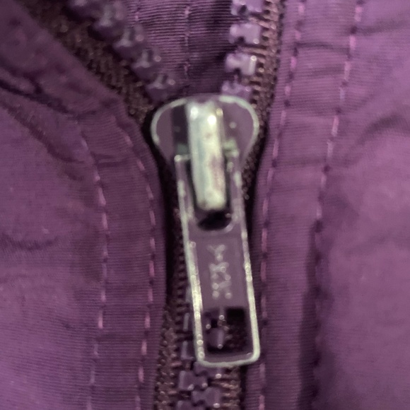 Lands End Womens Purple Nylon Navy Fleece Lined Lightweight Jacket. Sz -S - Picture 11 of 15